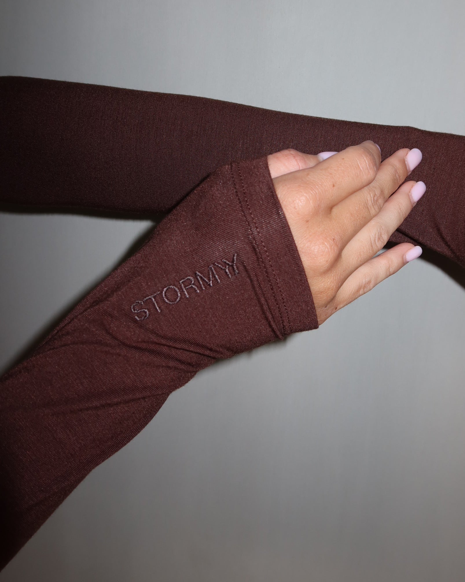 ava wrap top - chocolate