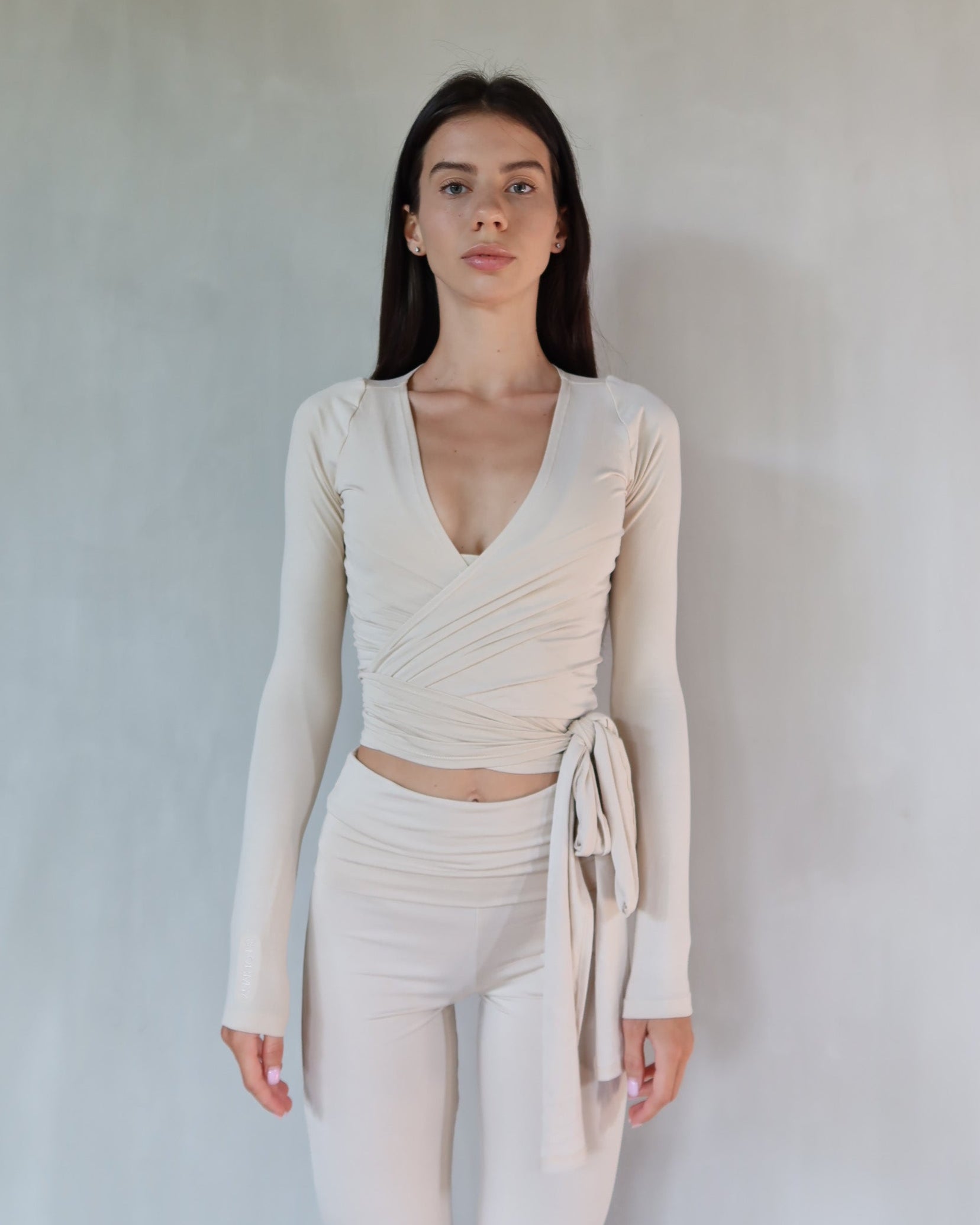 ava wrap top - vanilla