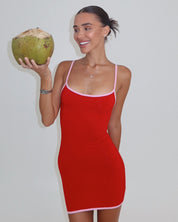 LINA DRESS - cherry blush