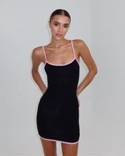 LINA DRESS - MIDNIGHT ROSE