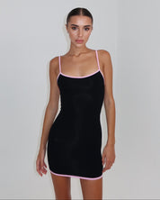 LINA DRESS - MIDNIGHT ROSE