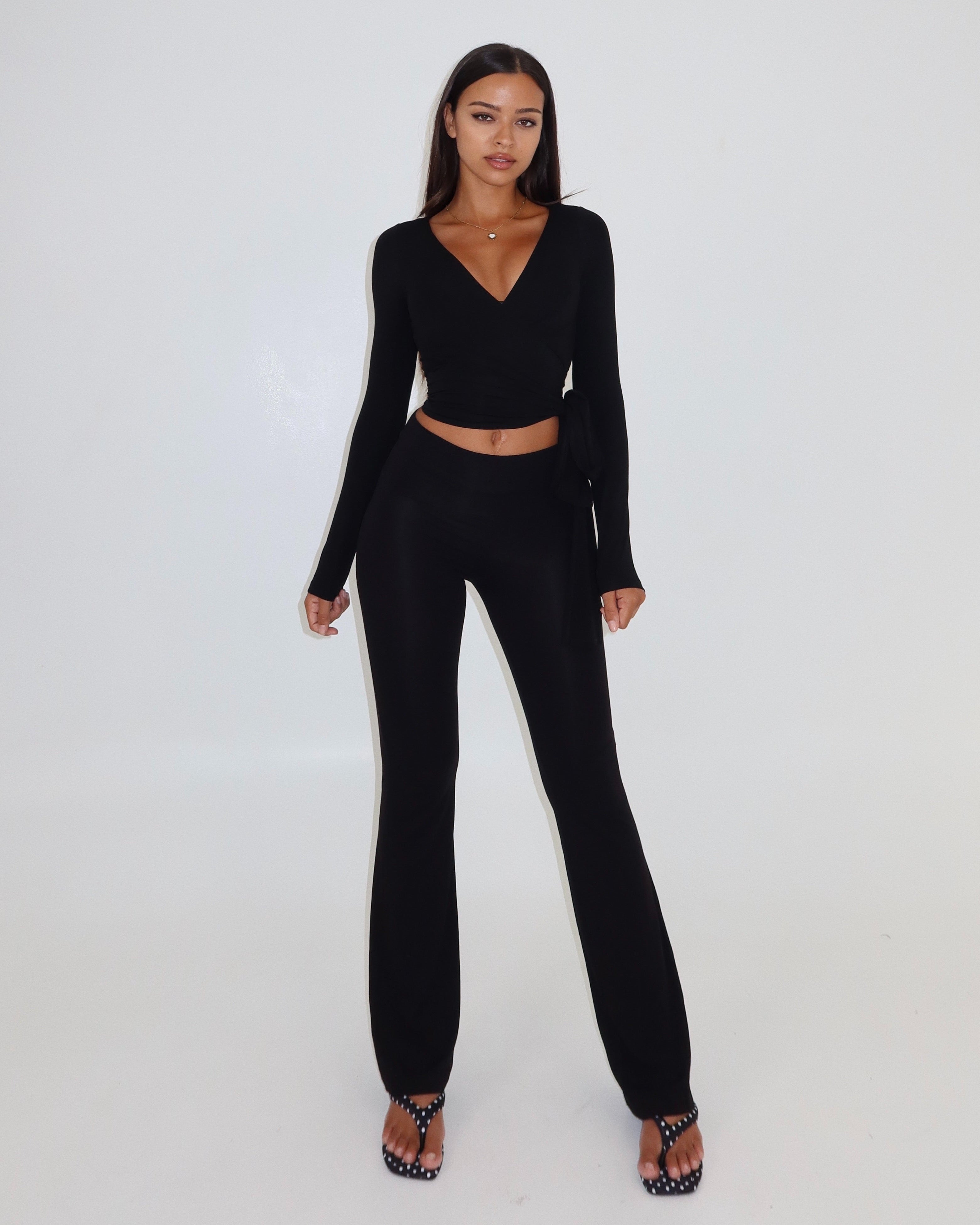 Ava Soft Pants - Black
