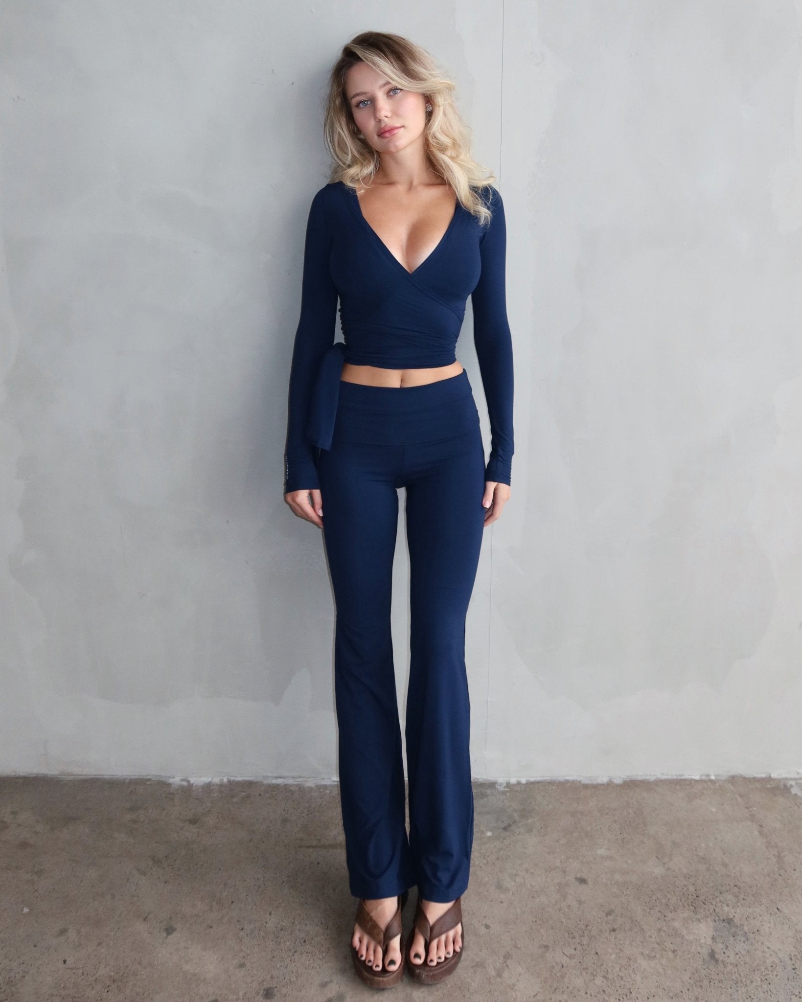 Ava Soft Pants - Navy - STORMYY
