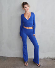 Ava Soft Pants - Blue