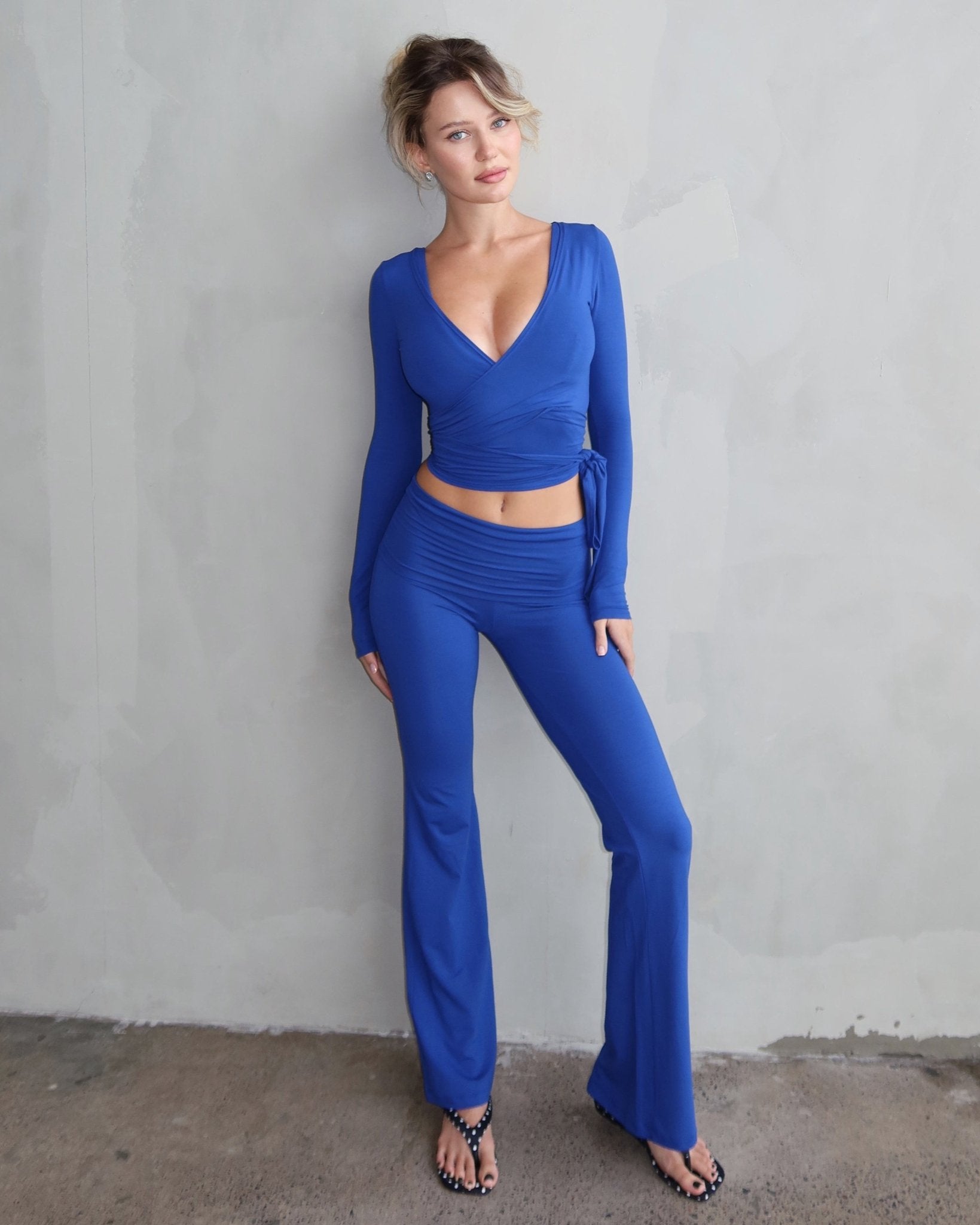 Ava Soft Pants - Blue - STORMYY
