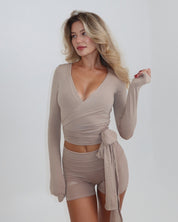 Ava Wrap Top in Nude — STORMYY (image 8 of 9)