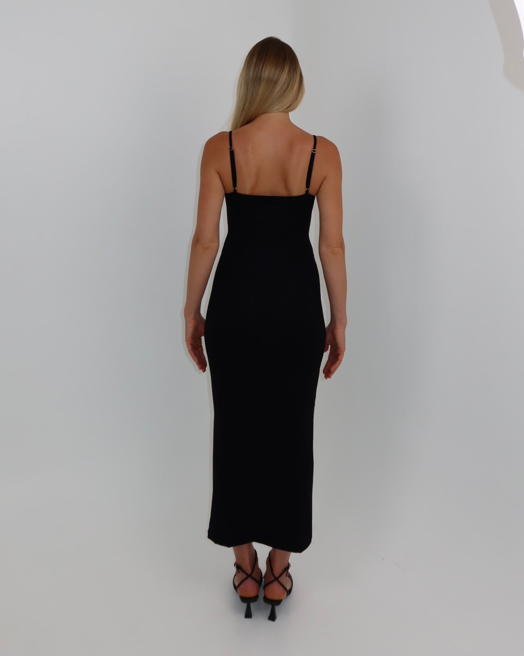 darya slip dress - noir