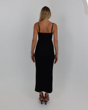 darya slip dress - noir