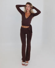 Ava Soft Pants in Chocolate — STORMYY (image 1 of 12)