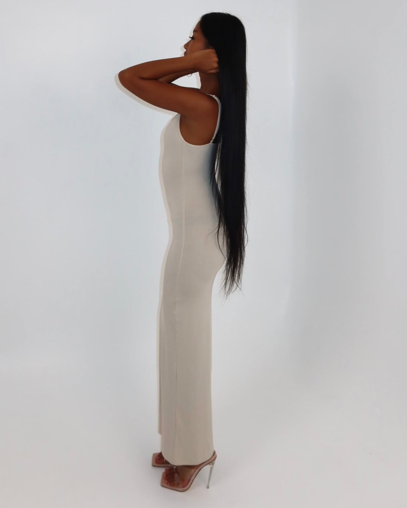 darya slip dress - vanilla