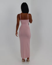 darya slip dress - blush