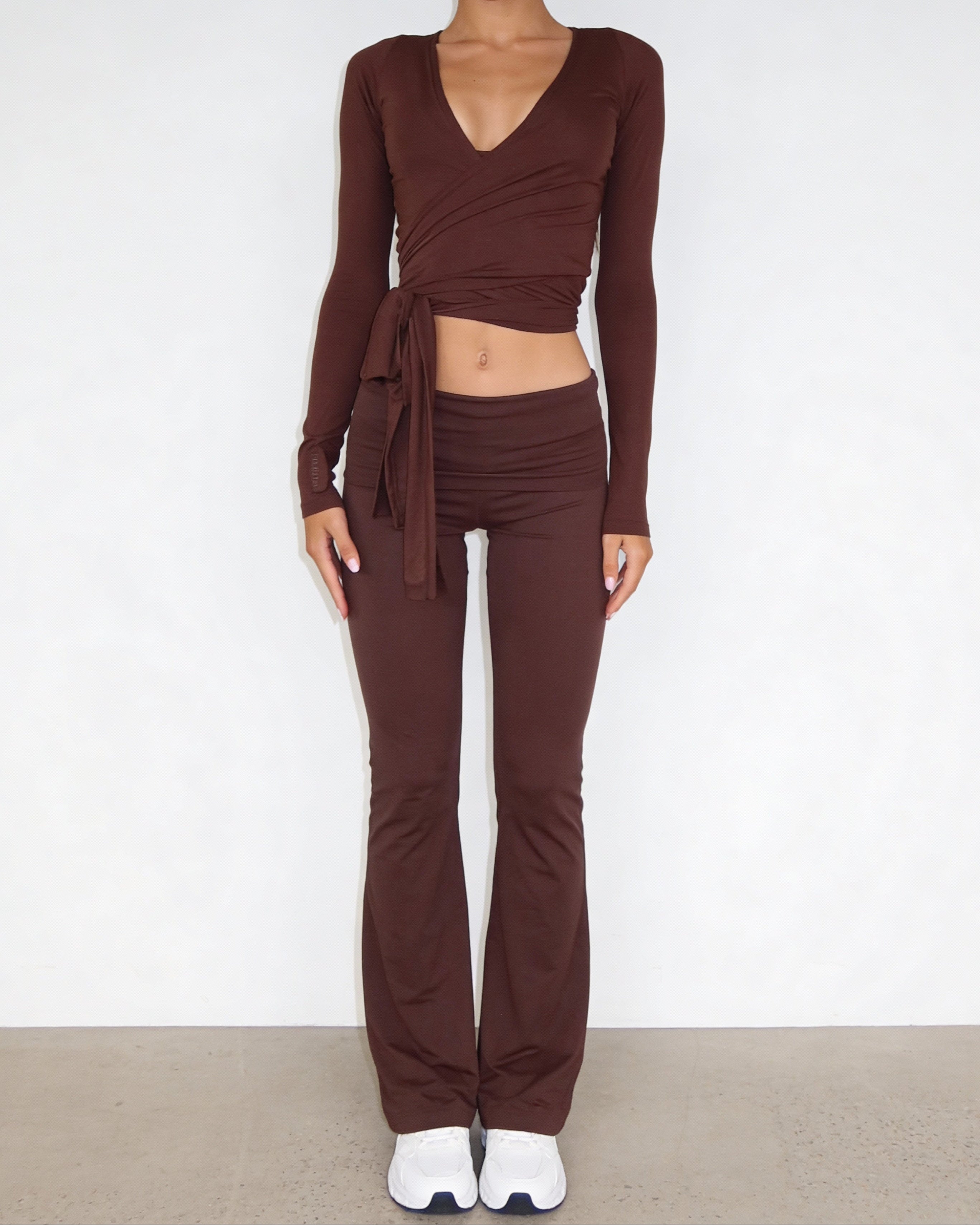 Ava | Soft Pants - chocolate