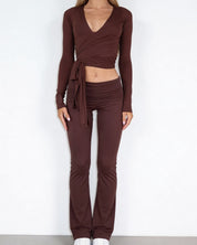 Ava | Soft Pants - chocolate