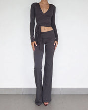 Ava | Soft Pants - smoke