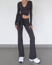 Ava | Soft Pants - smoke