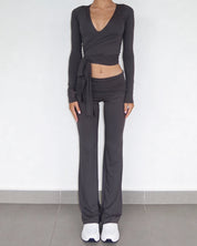 Ava | Soft Pants - smoke