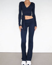 Ava | Soft Pants - navy