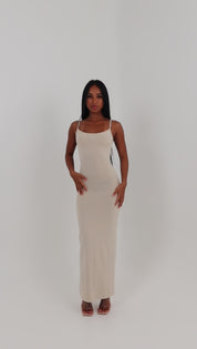 darya slip dress - vanilla